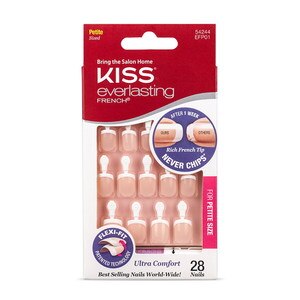 KISS Everlasting French Petite Nail Kit, Pink