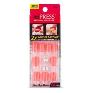 Kiss imPRESS Press-On Manicure, Ecstatic Cling 100