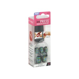 Broadway Nails Impress Press-On Manicure Space Cadet D090