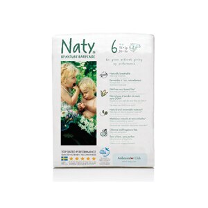 Naty by Nature Babycare Eco Diapers, Size 6