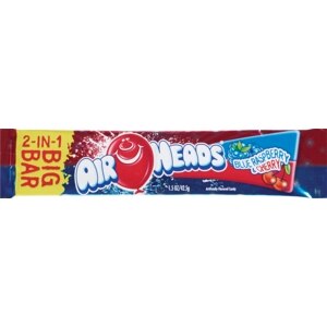 Air Heads 2-in-1 Big Bar Blue Raspberry & Cherry Candy