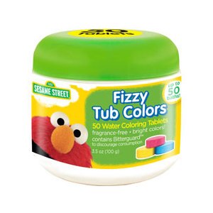 Sesame Street Fizzy Tub Colors, 50 Tablets
