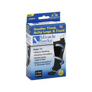 Miracle Socks Anti-Fatigue Compression Socks Black S/M
