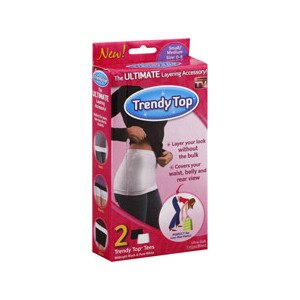 Trendy Top Tees Midnight Black & Pure White, Small/Medium Size 0-8
