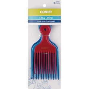 Conair Hair Lift Combs 3 Pack