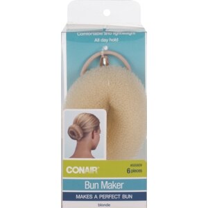 Conair Bun Maker, Makes A Perfect Bun, 6 Pieces