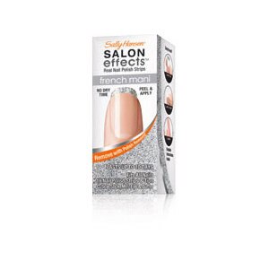 Sally Hansen Salon Effects Real Nail Polish French Manicure Strips, Silver Lining