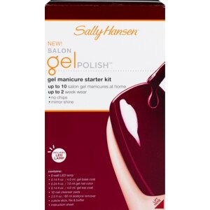 Sally Hansen Salon Gel Polish Starter Kit, Wine Not