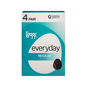 L'eggs Pantyhose Size Q Suntan Regular Sheer Toe