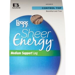 L'eggs Control Top Reinforced Toe B Nude