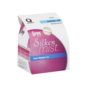 L'eggs Control Top Enhanced Toe Q Ivory