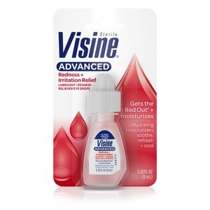 Visine Advanced Redness + Irritation Relief Eye Drops