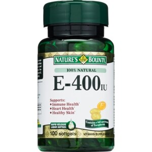 Nature's Bounty 100% Natural Vitamin E 400 Iu Softgels
