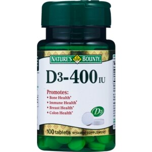 Nature's Bounty Vitamin D 400 Iu Tablets