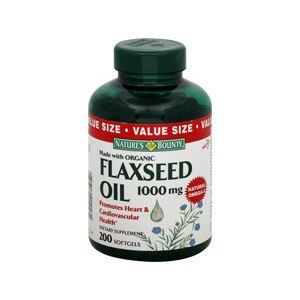 Nature's Bounty Flaxseed Oil 1000 Mg Softgels