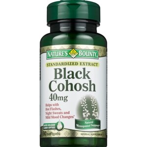 Nature's Bounty Black Cohosh 40 Mg Softgels