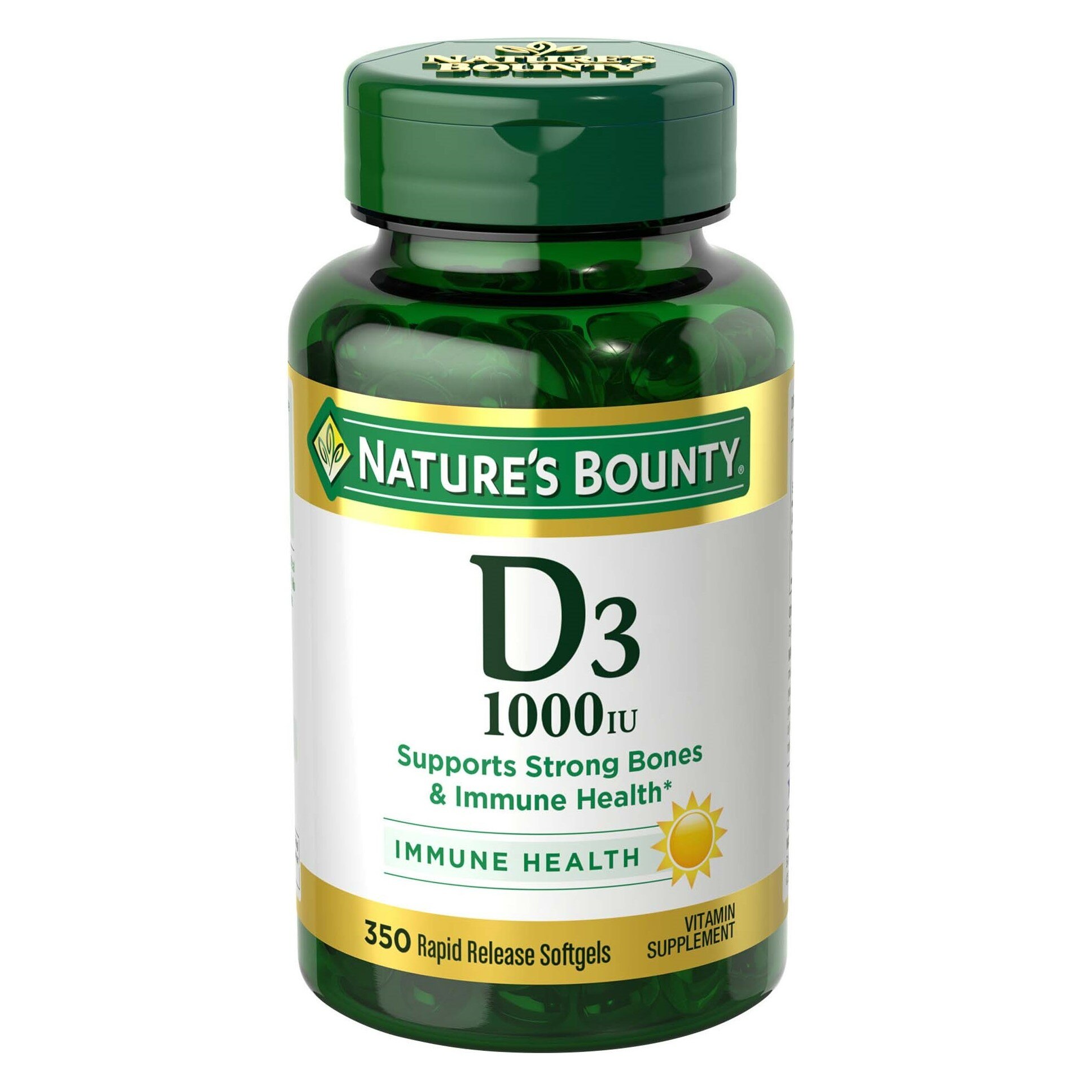 Nature's Bounty High Potency D3-1000IU Rapid Release Liquid Softgels