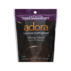 Adora Calcium Supplement Disks Dark Chocolate
