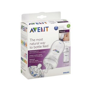 AVENT 9oz Natural Feeding Bottles