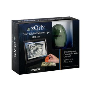 Carson zOrb 35x Digital Microscope Green