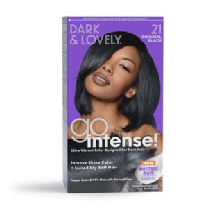 Dark & Lovely Go Intense! Ultra Vibrant Permanent Hair Color, Original Black 21