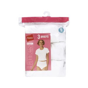 Hanes Briefs Women's Cotton Size 9 White