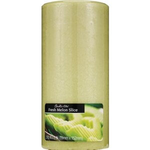 Candle-Lite 6 Inch Pillar Scented Candle Melon