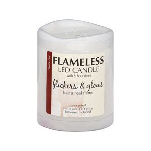 Candle-Lite Flameless LED Candle with 8 Hour Timer Unscented