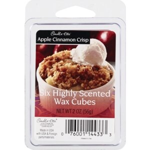 Candle-Lite Highly Scented Wax Cubes, Apple Cinnamon Crisp