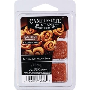 Candle-Lite Highly Scented Wax Cubes, Cinnamon Peacan Swirl