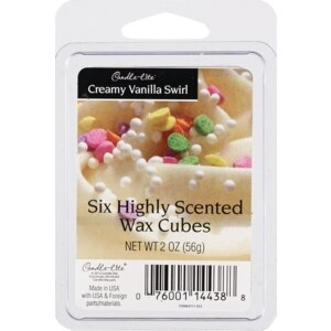Candle-Lite Highly Scented Wax Cubes, Creamy Vanilla Swirl