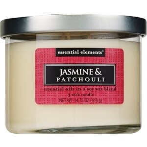 Essential Elements - Vela con 3 pabilos, Jasmine & Patchouli