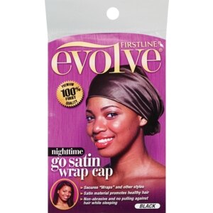 Evolve Go Satin Wrap Cap Nighttime Black