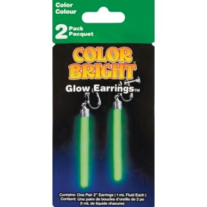 Betta Glo Fun Green Clip-On Earrings