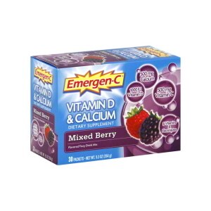 Emergen-C Vitamin D & Calcium Drink Mix Mixed Berry