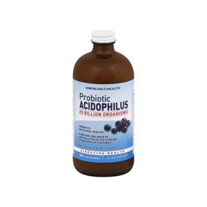 American Health Acidophilus Probiotic Liquid, Natural Blueberry Flavor