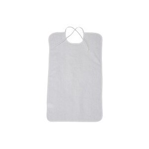 Drive Medical Lifestyle Terry Towel Bib White
