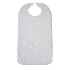 Drive Medical Lifestyle Terry Towel Bib White