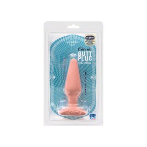 Doc Johnson Classic Butt Plug Medium Sil A Gel 5.5 Inch, Flesh