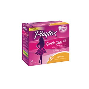 Playtex Gentle Glide Tampons Deodorant Super Plus Absorbency
