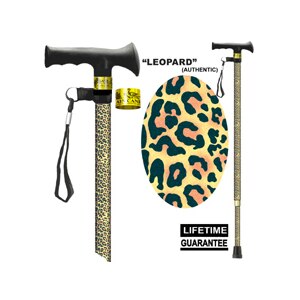 Main Cane™ Designer Cane Adjustable T-Handle Cane, Leopard