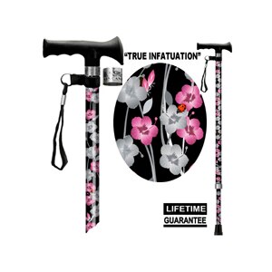 Main Cane™ Designer Cane Adjustable T-Handle Cane, True Infatuation