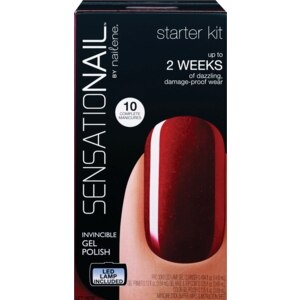 SensatioNail Invincible Gel Polish Starter Kit Raspberry Wine