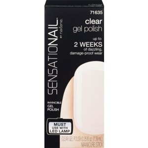 SensatioNail Invincible Color Gel Polish, Clear