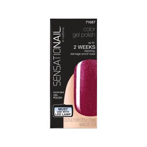 SensatioNail Invincible Color Gel Polish, Barefoot Berry