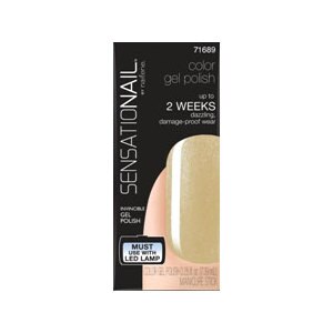 SensatioNail Invincible Color Gel Polish, Little Gold Dress