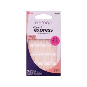 Nailene French Express Press-On Nails, Short Beige 71987
