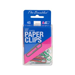 A&W Giant Vinyl Coated Paper Clips