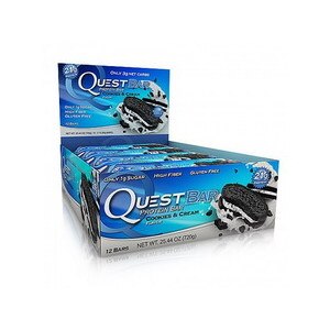 Quest Nutrition Protein Bar Cookies and Cream 2.12 OZ, 12CT - CVS.com