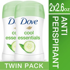 Dove Ultimate Go Fresh Anti-Perspirant Deodorant Cool Essentials Cucumber & Green Tea Twin Pack
